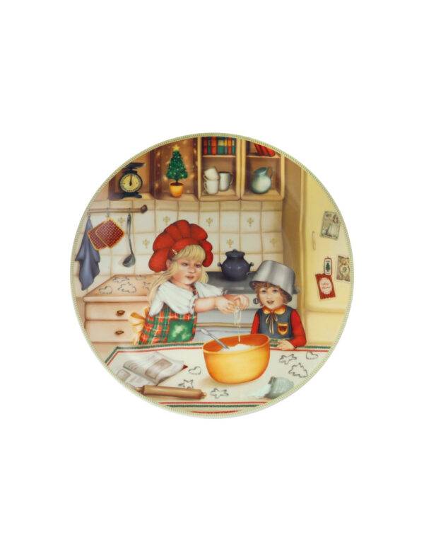 Piatto cuccioli-bimbi pasticceri-porcellana-diam.30 cm-brandani