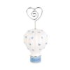 Segna posto-mongolfiera cuori-azzurro-h.11 cm-cupido