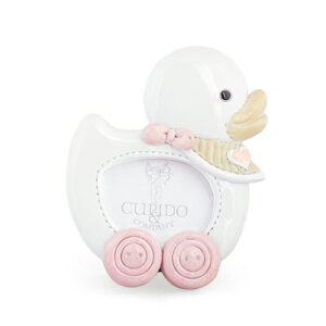 Papera rosa-porta foto-5,5x4 cm-cupido