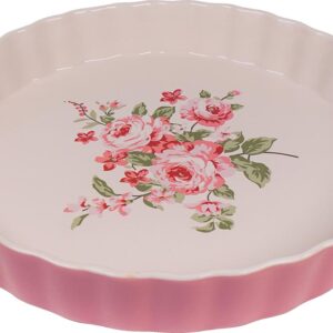 Tortiera bella-rosa-26,5x26,5x5 cm-ceramica-isabelle rose home