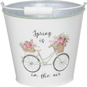 Secchiello coprivaso spring-metallo-15x13 cm-boltze