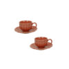 Tazzina caffe' calipso-set 2 pezzi-arancione-brandani