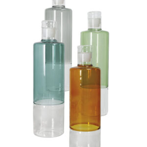 Bottiglia bicolor vetro-1 litro-assortito-brandani