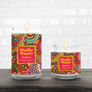 Candela profumata-monterey flower power-grande 390 gr-fralab