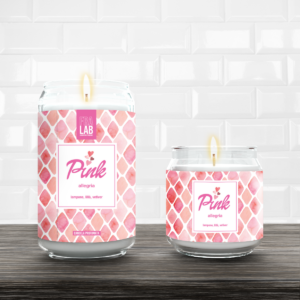 Candela profumata-allegria pink-piccola 190 gr-fralab