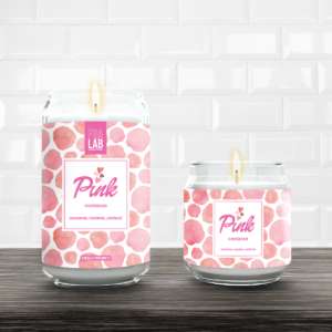 Candela profumata-costanza pink-piccola 190 gr-fralab