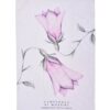 Canovaccio con fiore campanula-lino-70x45 cm-new diffusion
