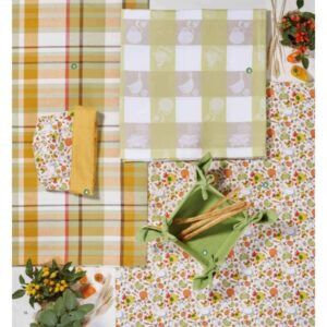 Tovaglia -quadri-140x240 cm-cotone-brandani