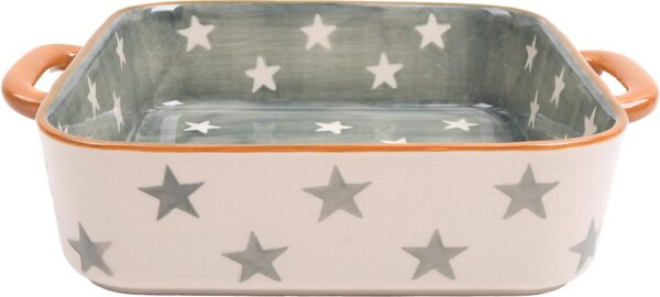 Pirofila da forno -stars verde-26,2x20,8x6,4 cm-isabelle rose home