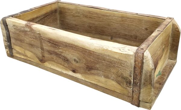 Cassetta antique-legno metallo-32x14x9 cm-boltze