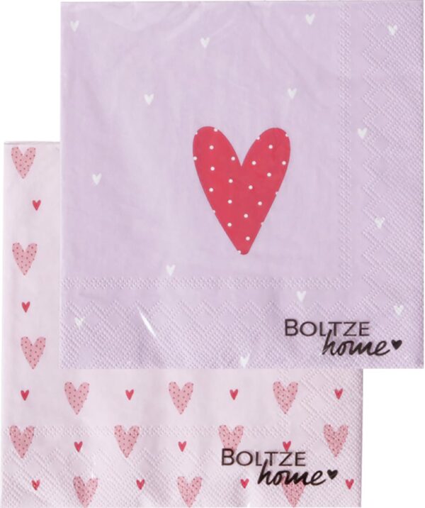 Tovaglioli carta-conf.20 pz.-cuori-33x33cm-boltze