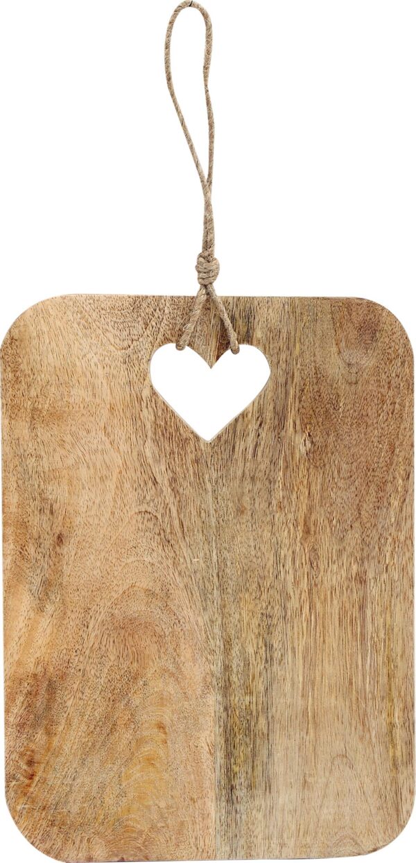 Tagliere con cuore-24x2x33 cm-mango-boltze