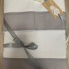Completo lenzuola adele-bianco prof.grigio-cotone-matrimoniale-l'atelier 17