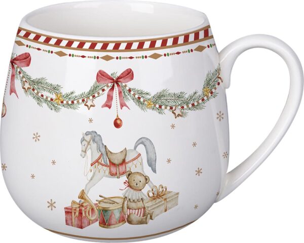 Mug happy holidays-440 ml-porcellana-isabelle rose home