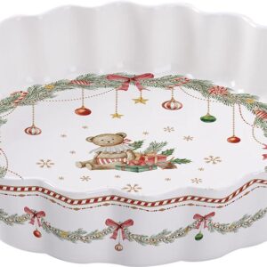 Pirofila happy holidays-diam.24,5 cm-porcellana-isabelle rose home