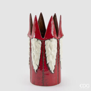 Vaso cachepot gnomo-h.27xdiam.14 cm- ceramica-edg