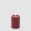 Candela led-red-h.10x7,5 cm-con telecomando-edg