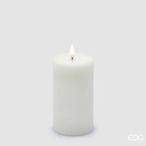 Candela led-white-h.13x7,5 cm-con telecomando-edg