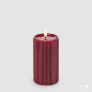 Candela led-red-h.13x7,5 cm-con telecomando-edg