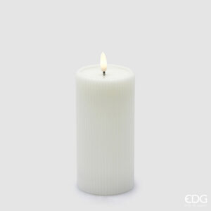Candela led-white-h.15x7,5 cm-con telecomando-edg