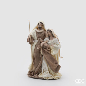 Nativita' lord -h.28 cm-nocciola-tessuto-edg