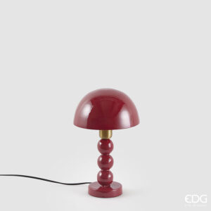Lampada da tavolo sfere-rosso--h.32x20 cm-metallo-edg