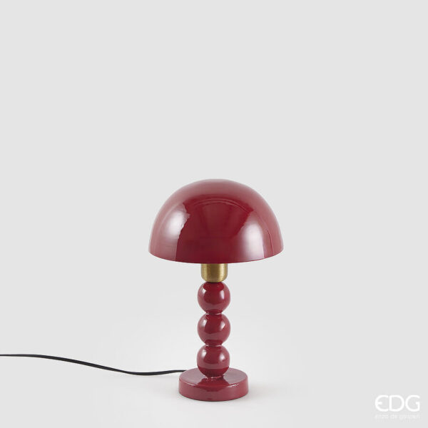 Lampada da tavolo sfere-rosso--h.32x20 cm-metallo-edg