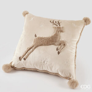 Cuscino renna-45x45 cm-poliestere-edg