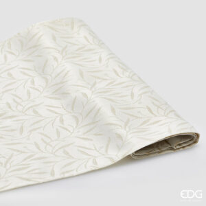 Runner foglie oro-40x150 cm-poliestere-edg