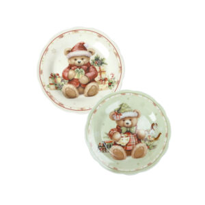 Piattino coccole-set 2 pezzi-porcellana-diam.19 cm-brandani