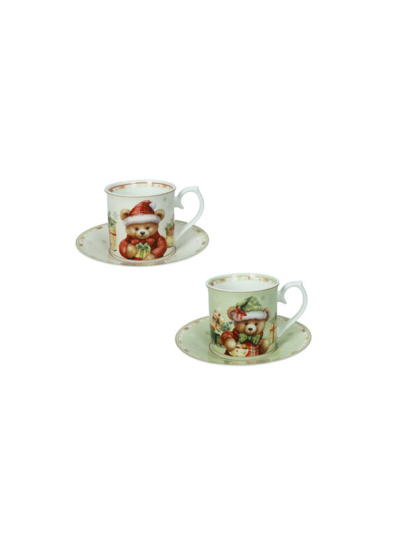 Tazza coccole-set 2 pezzi-new bone china-15x9,5 cm-brandani