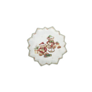 Vassoio stella coccole-porcellana-23,5x23,5 cm-brandani