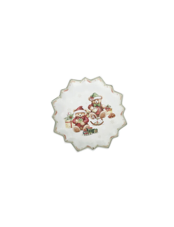 Vassoio stella coccole-porcellana-23,5x23,5 cm-brandani