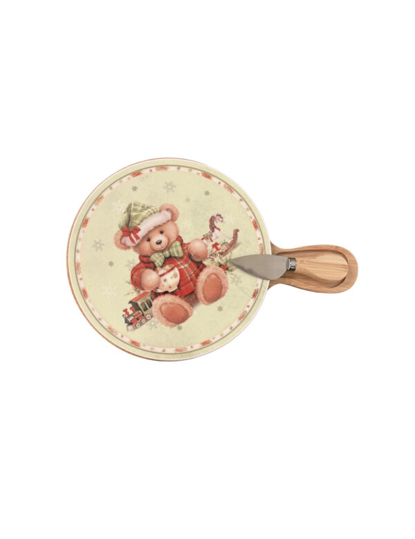 Tagliere coccole-porcellana bamboo inox-20x29,5 cm-brandani