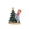 Bambino con albero-resina-13x6x15 cm-brandani