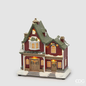 Casetta musica e led-h.26x25x13 cm-edg