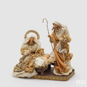 Nativita' con base-h.40x30x35 cm-tessuto-edg