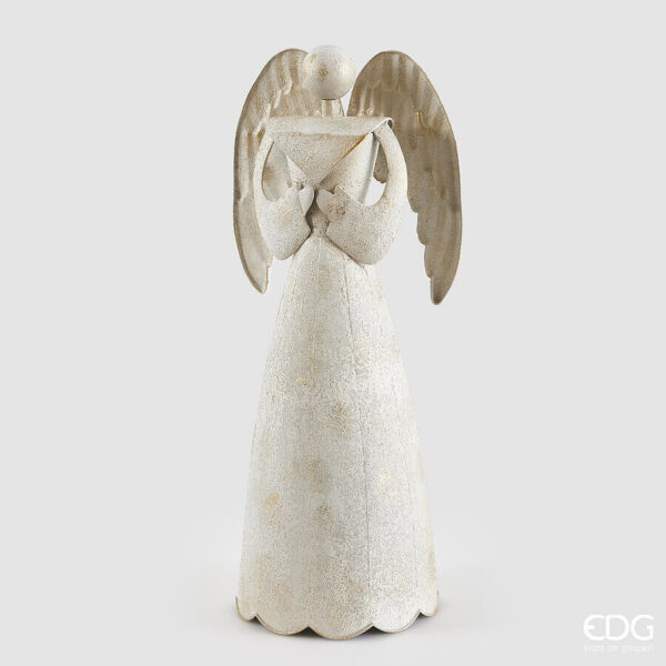 Angelo metal-white gold-h.63,5x28x23,5 cm-edg