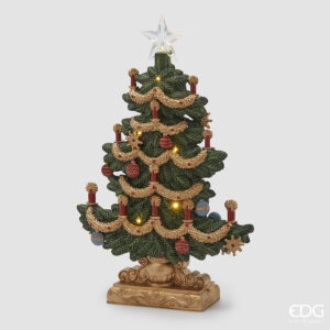 Pino decori led-h.49x32x10 cm-poliresina-edg