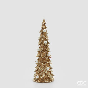 Pino con perle-gold-h.48x18 cm-poliresina-edg