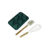 Stampo biscotti natale-silicone con frusta+leccapentola-verde-brandani
