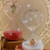 Clessidra gingerbread-vetro-bianco-9x17 cm-brandani