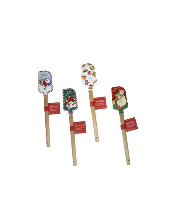 Leccapentola christmas-silicone legno-assortito-6x32,5 cm-brandani