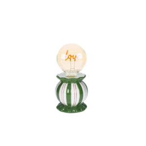 Lampada love-verde-ceramica vetro-9x18 cm-brandani