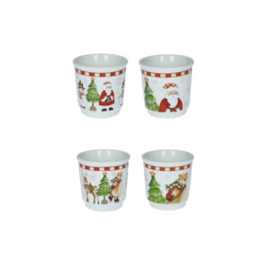 Bicchierino racconti-set 4 pezzi-new bone china-6x6 cm-brandani