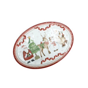 Vassoio ovale racconti-melamina-50,5x35,5x2 cm-brandani