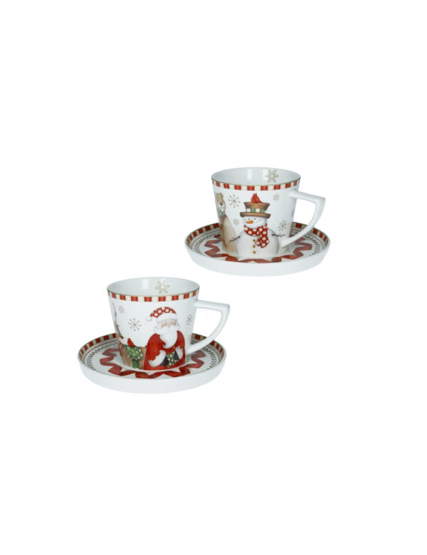 Tazza the' racconti-set 2 pezzi-new bone china-14,5x9 cm-brandani