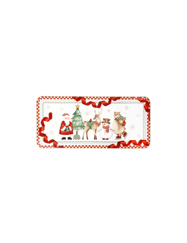 Vassoio rettangolare-racconti-40x18 cm-new bone china-brandani