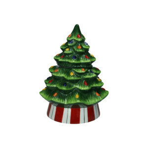 Barattolo albero di natale-ceramica- 21x21x28 cm-brandani