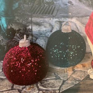 Ball pailletes-diam.25 cm-lampone-l'atelier 17